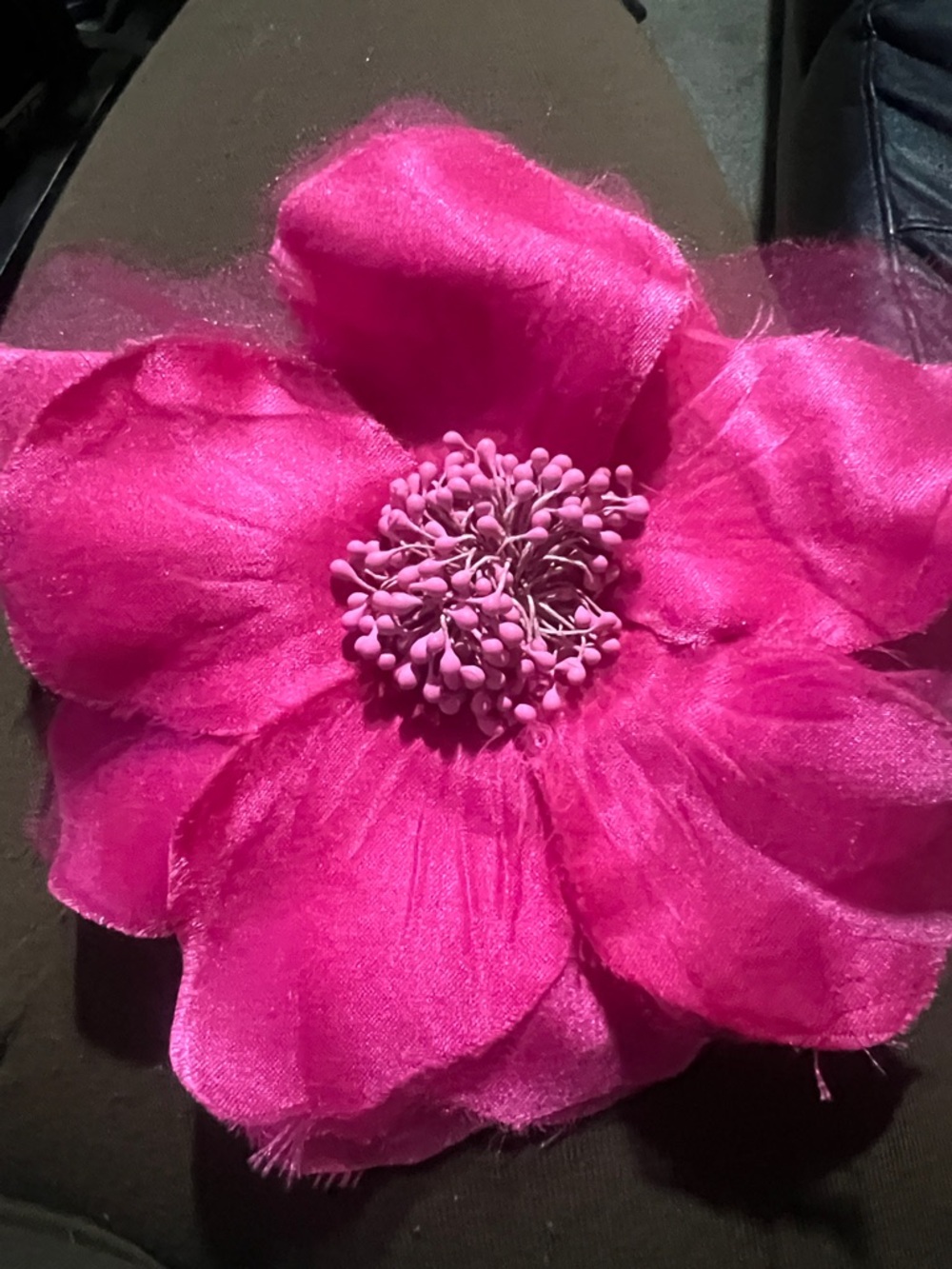 Fuchsia Fabric Flower Clip - Unbranded
It looks great on jackets& cardigans